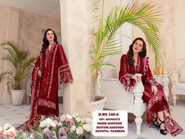 Kf 140 Embroiderd Designer Pakistani Suit Collection